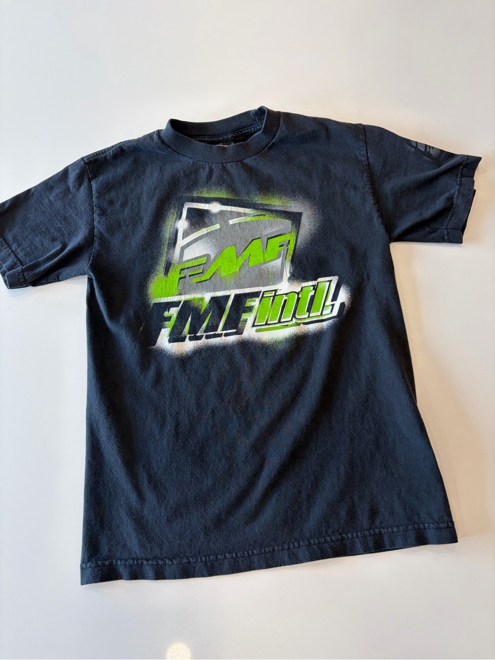 Y2K FMF INTL RACING MOTORCROSS T-shirt Size Small Front Back Logo